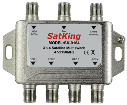 SatKing 3 in 4 out Multiswitch