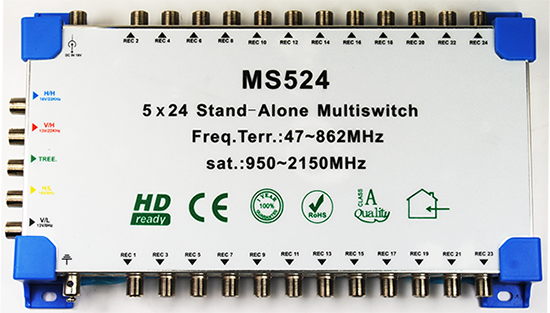 SatKing 5 in 24 out Multiswitch